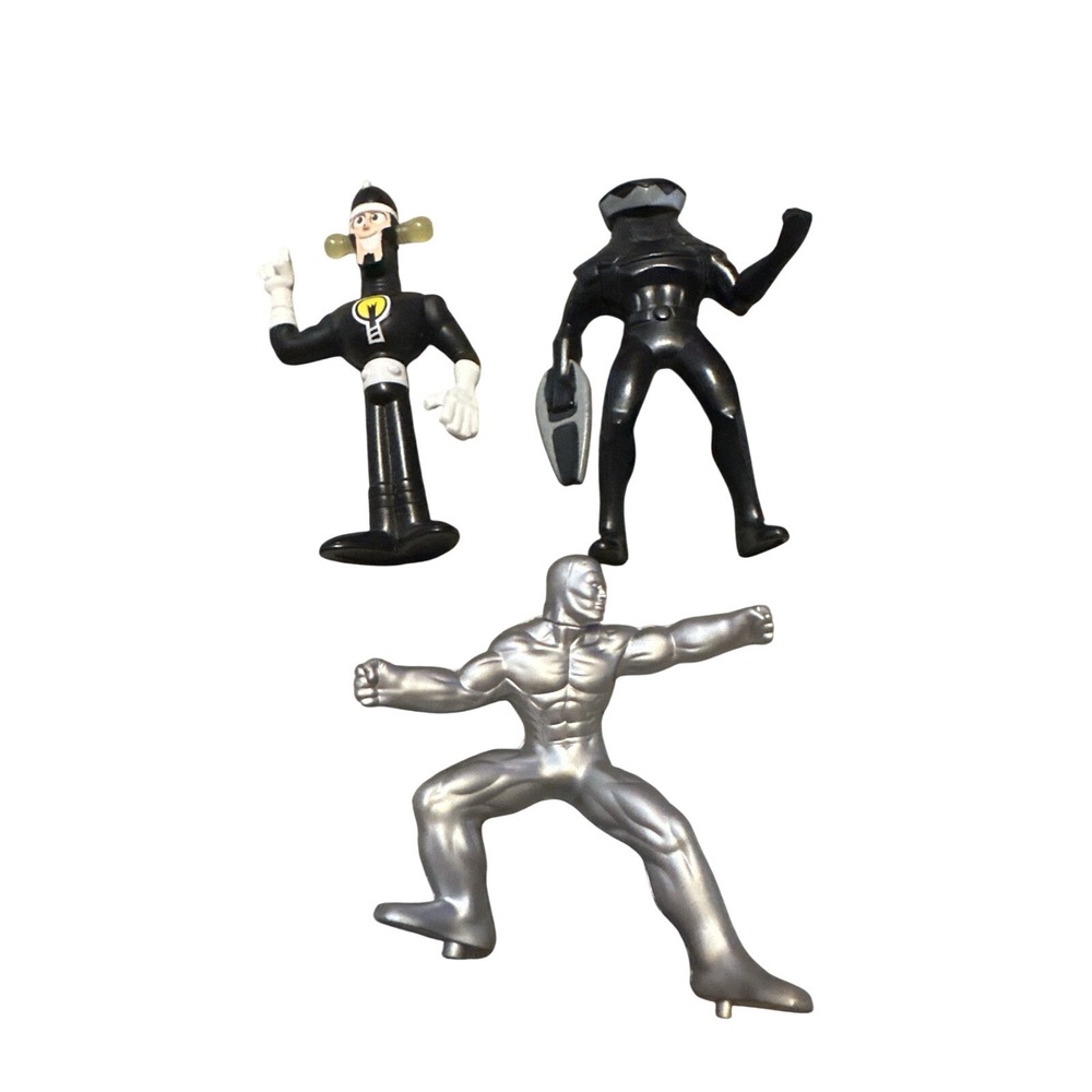 Vintage Action Figure Lot - Dr Light , Silver Hero, Omnidroid